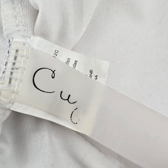 Cupshe Gray White Stripes Tankini Swimwear Crop Padded Top Beach XS Extra Small - Picture 7 of 8